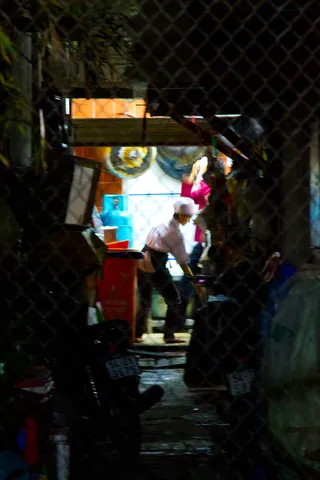 Late night kitchen work, Saigon