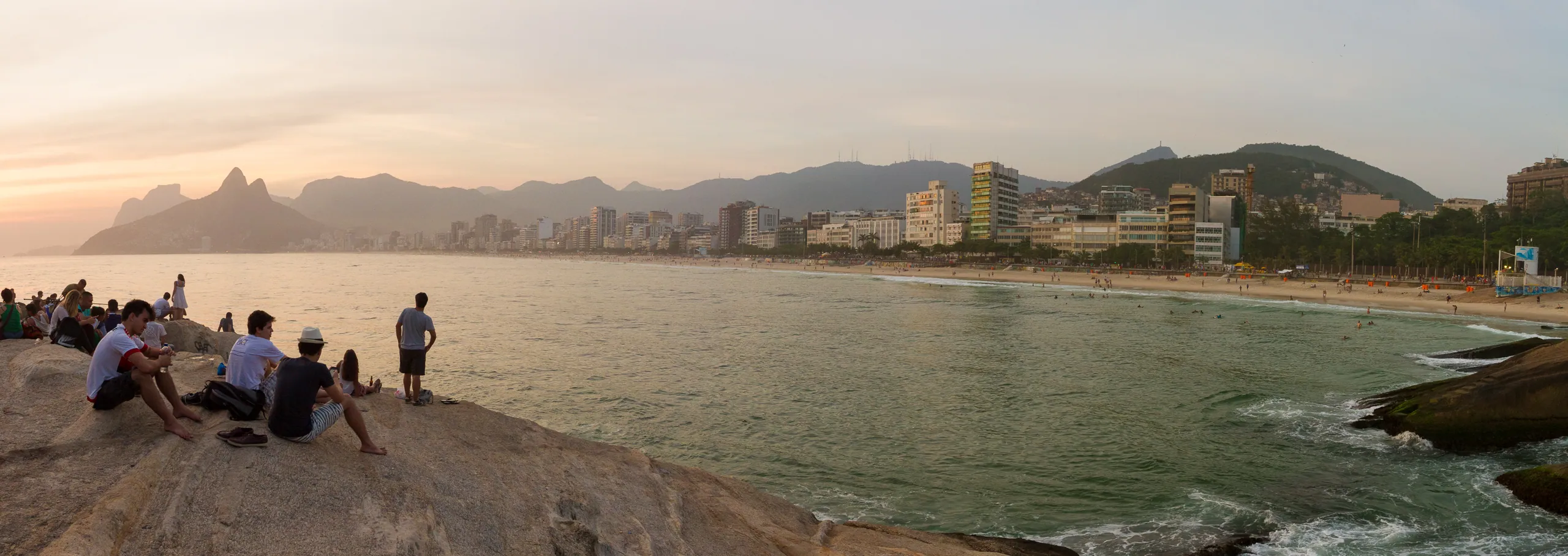 Sunset over Ipanema