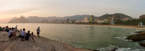 Sunset over Ipanema