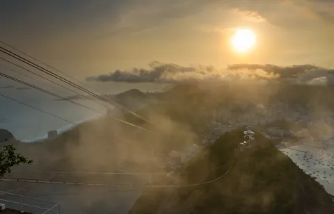 Sunset over Rio from Sugarloaf Mountain