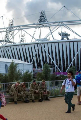 Soldiers in the Olympic Park