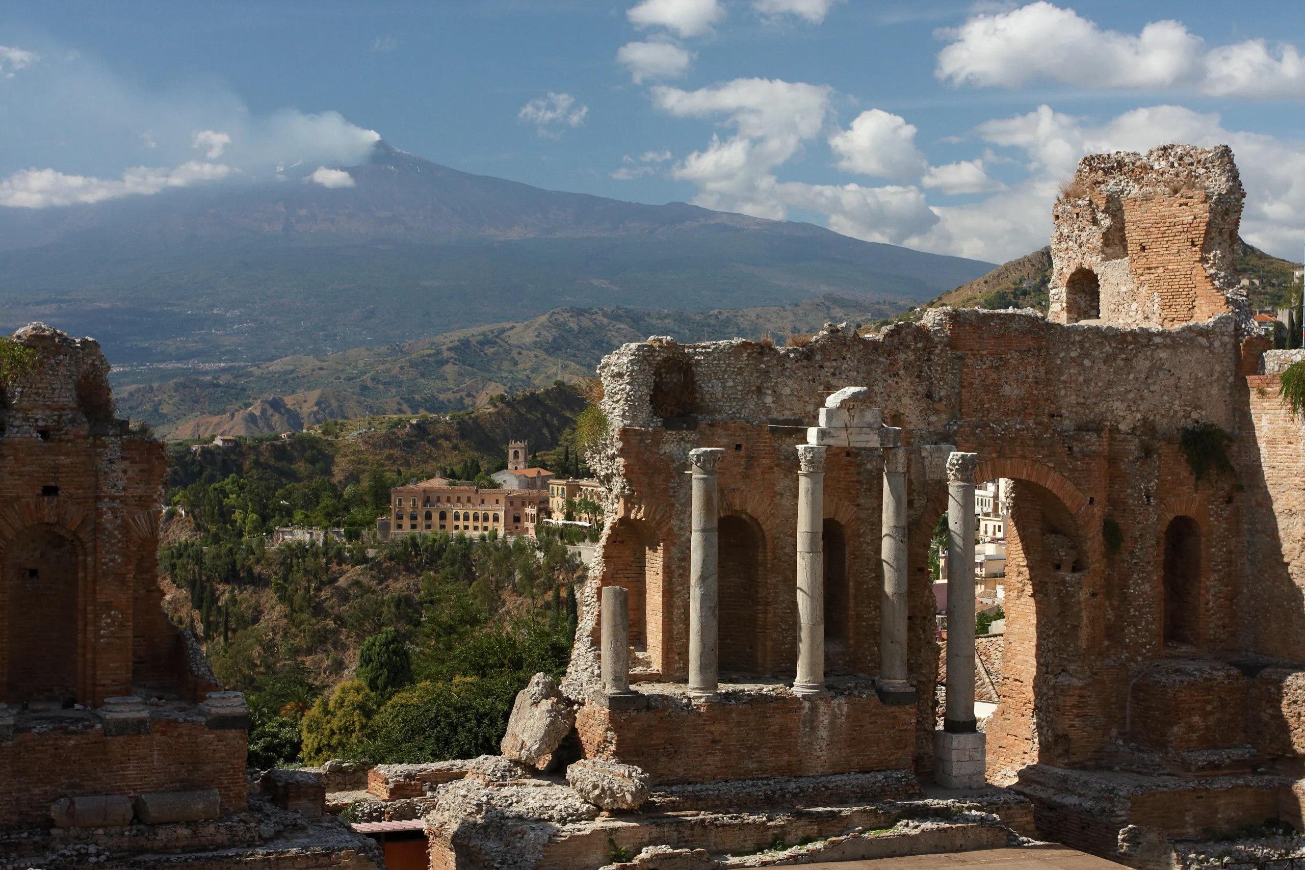 Greek Amphitheatre with Etna, Taormina, Sicily