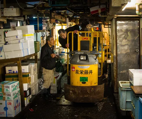 A word in your ear, Tsukiji Fish Market