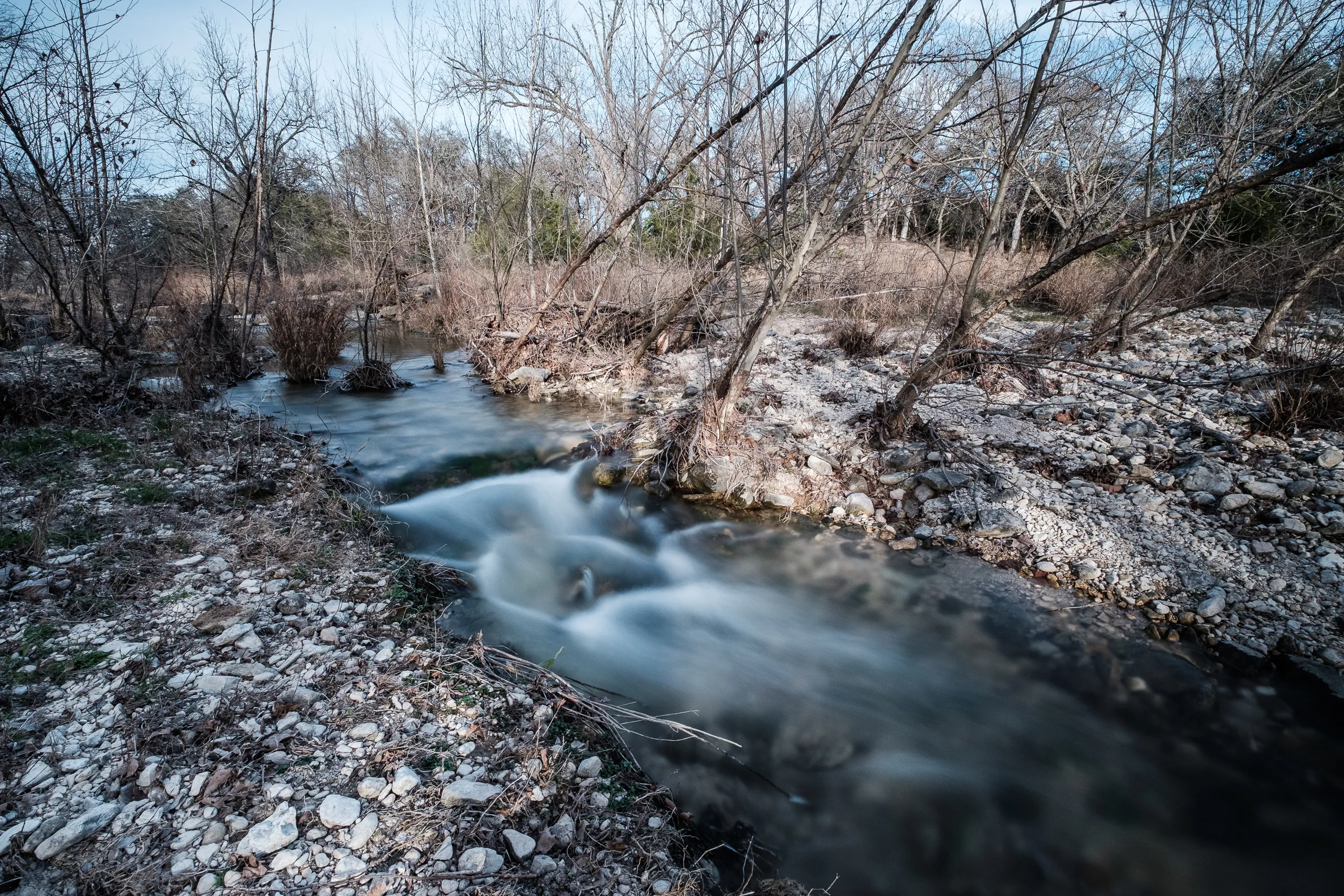 Canyon Wren Ranch - Winter Creek Scenes