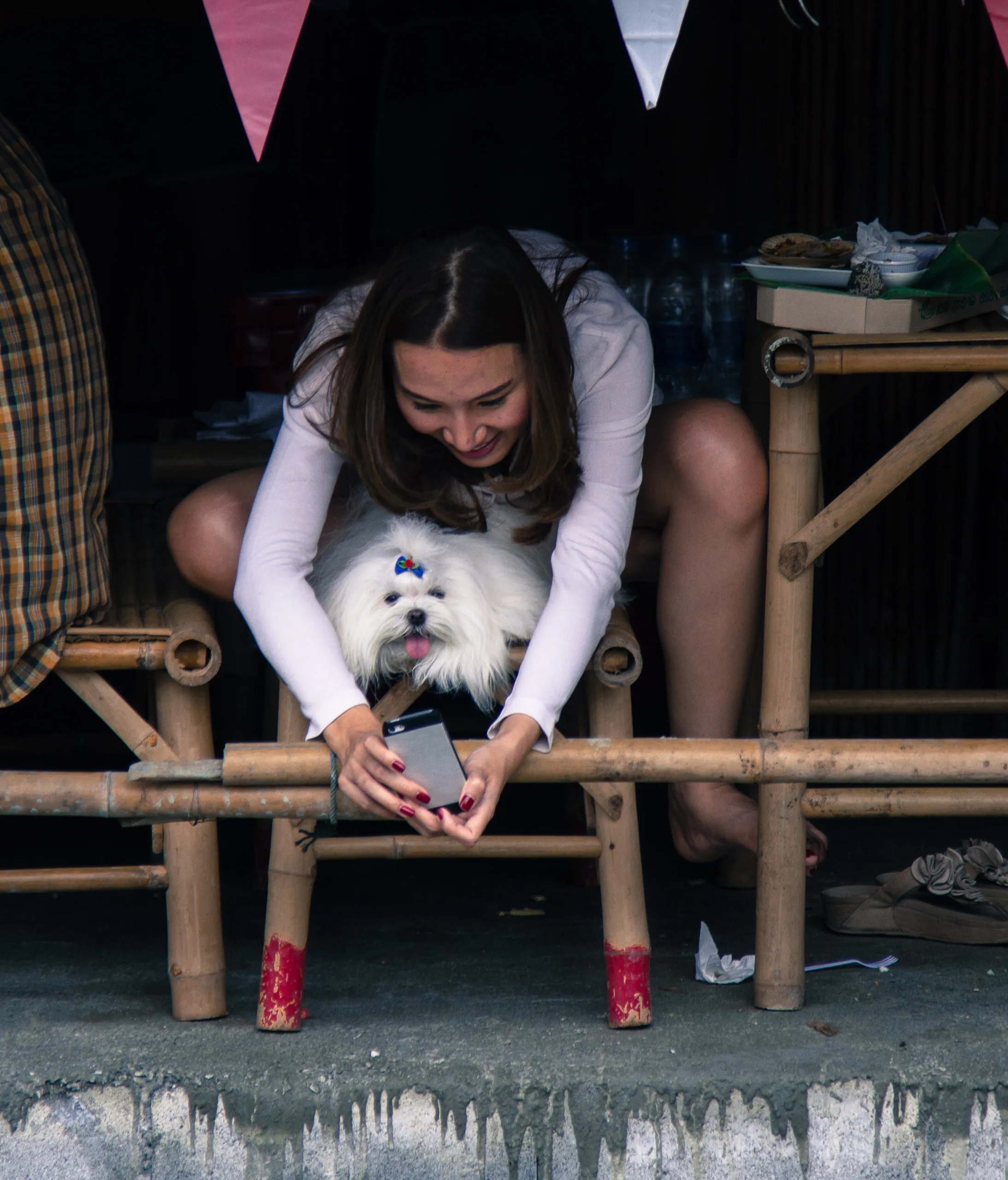 Poodle Selfie, Khlong Lat Mayom Floating Market, Bangkok
