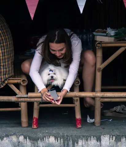 Poodle Selfie, Khlong Lat Mayom Floating Market, Bangkok