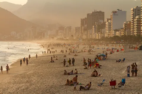 Ipanema Beach at Sunset