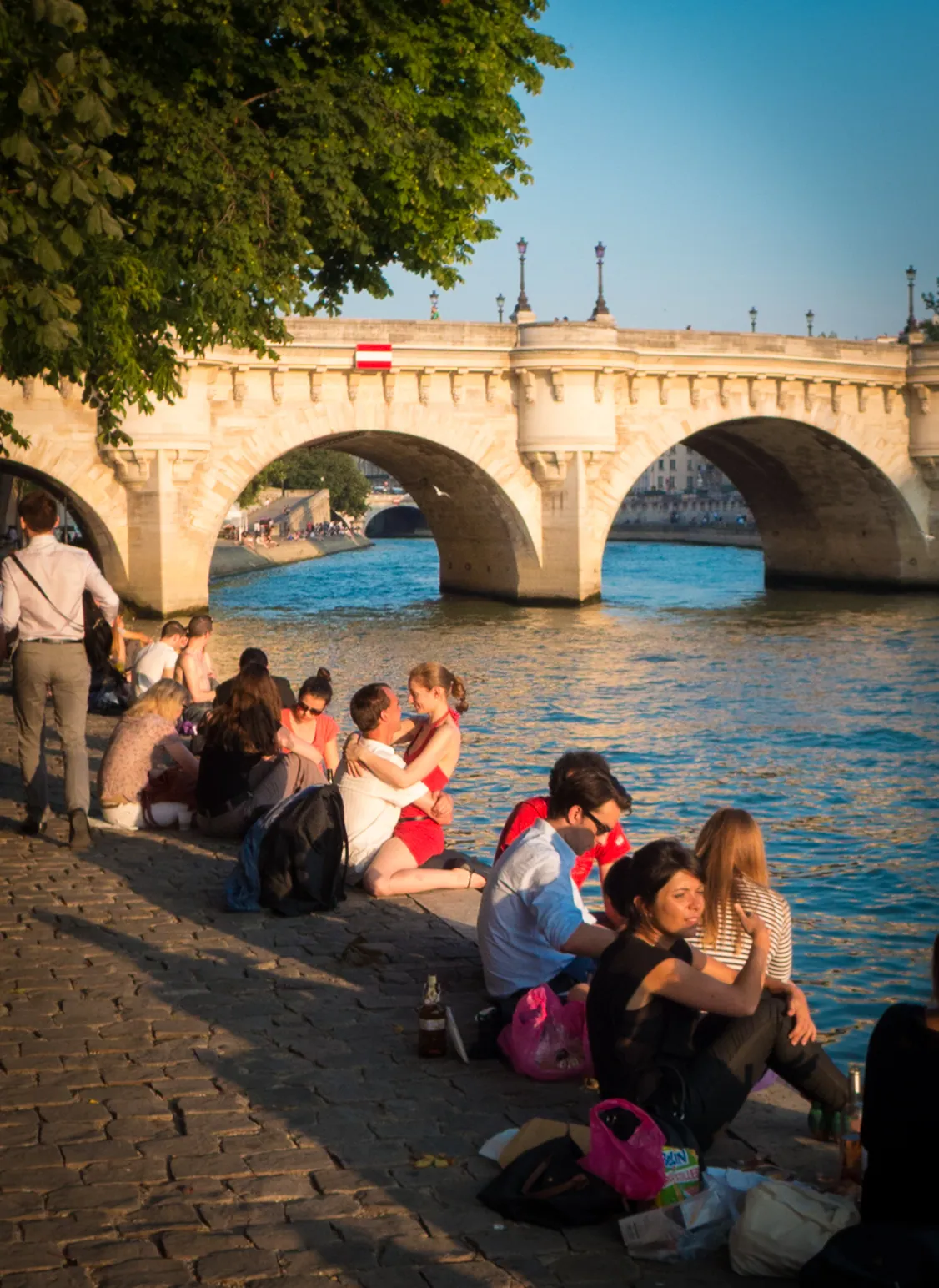 Precarious Lovers on the Ile de la Cité, Paris