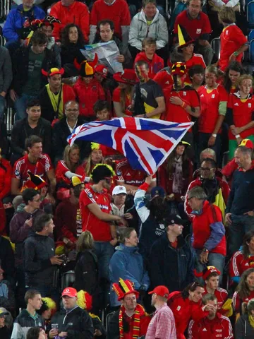 GB Supporter invades  Belgium Fans, Men's Olympic Hockey