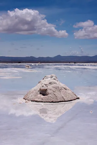 Salt piles ready for collection