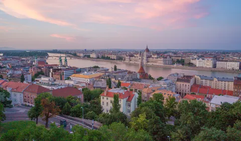 Panorama of Budapest from Fisherman's Bastion, Buda