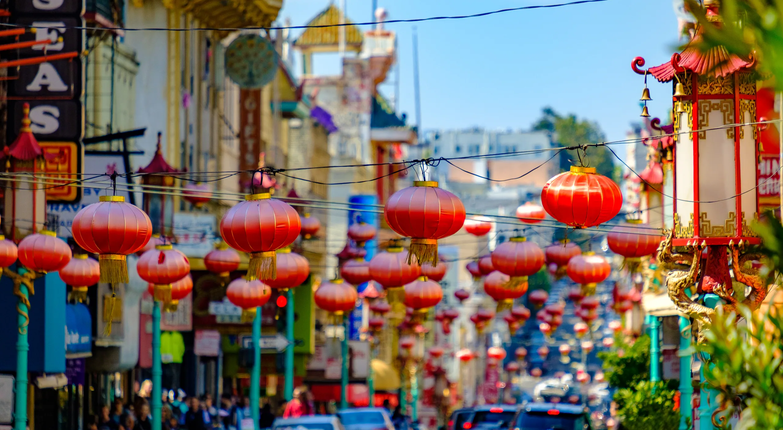 Chinatown Lanterns Detail
