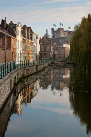 Ghent Canal with Castle