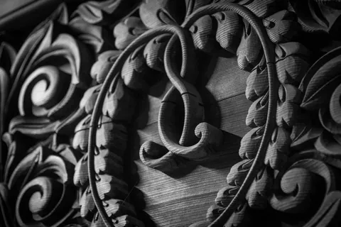 Door detail of Ichijo-in Temple, Koya-san