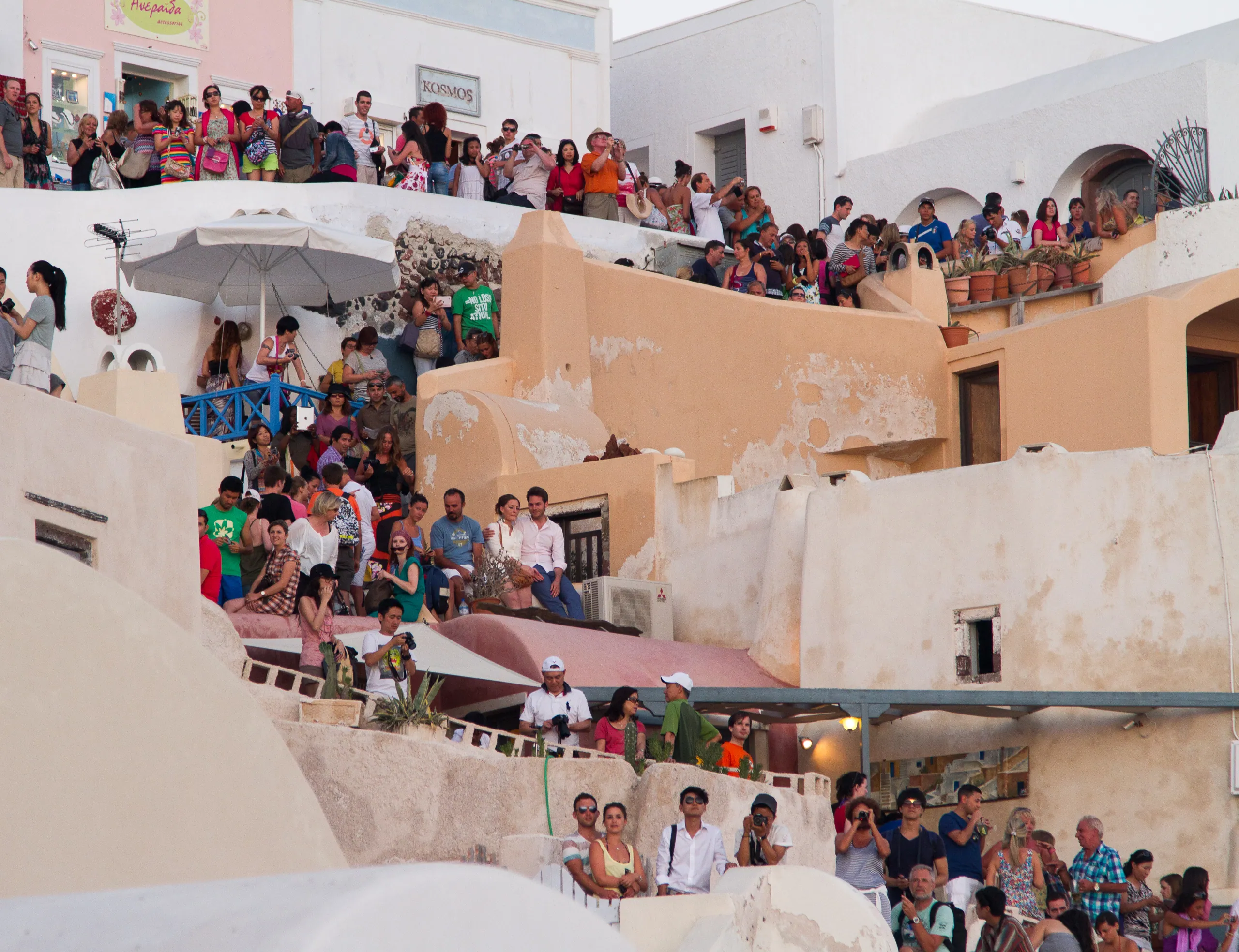 Sunset Crowds, Oia, Santorini