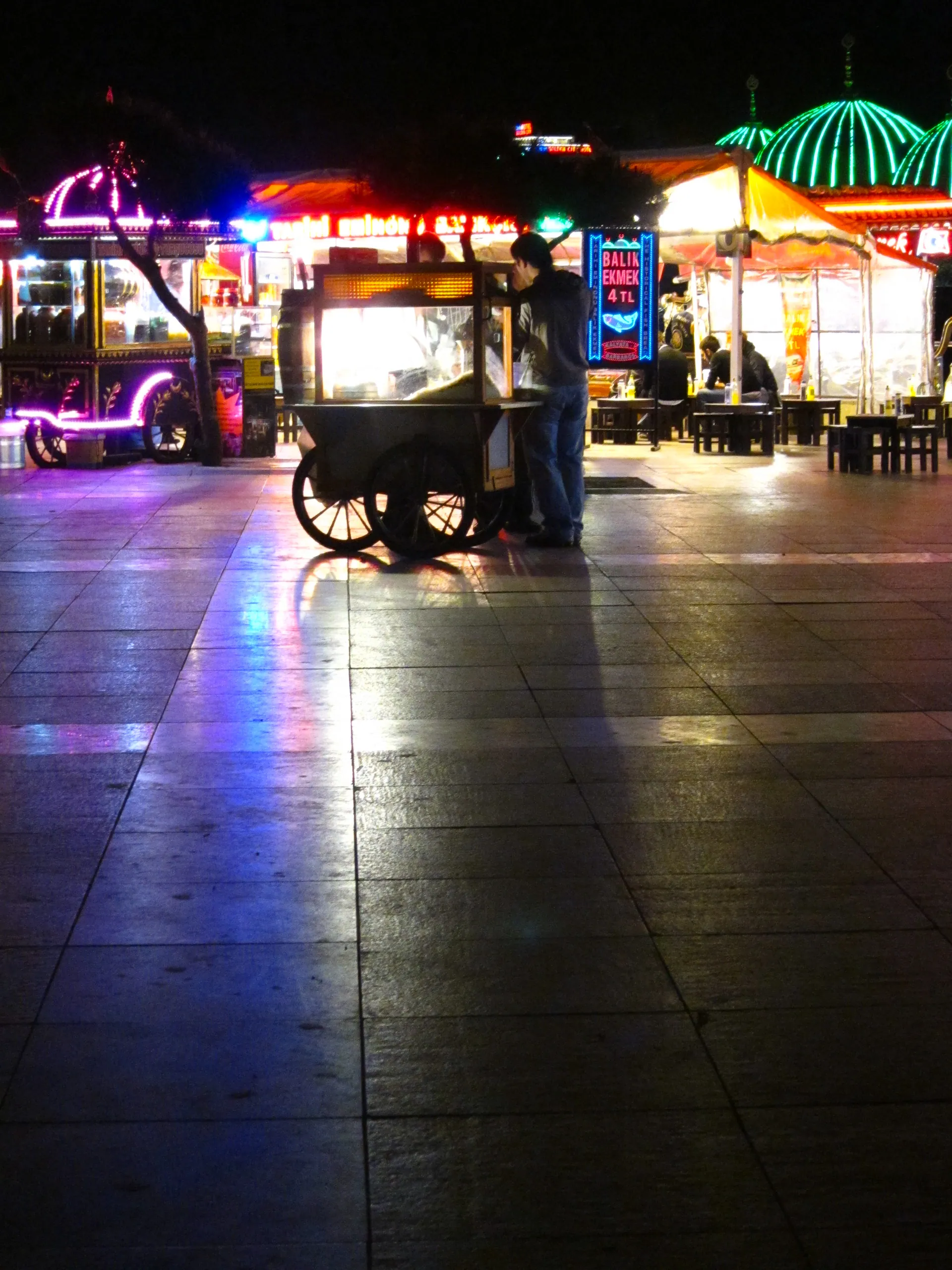 Street Hawker at the foot of the Galata Bridge