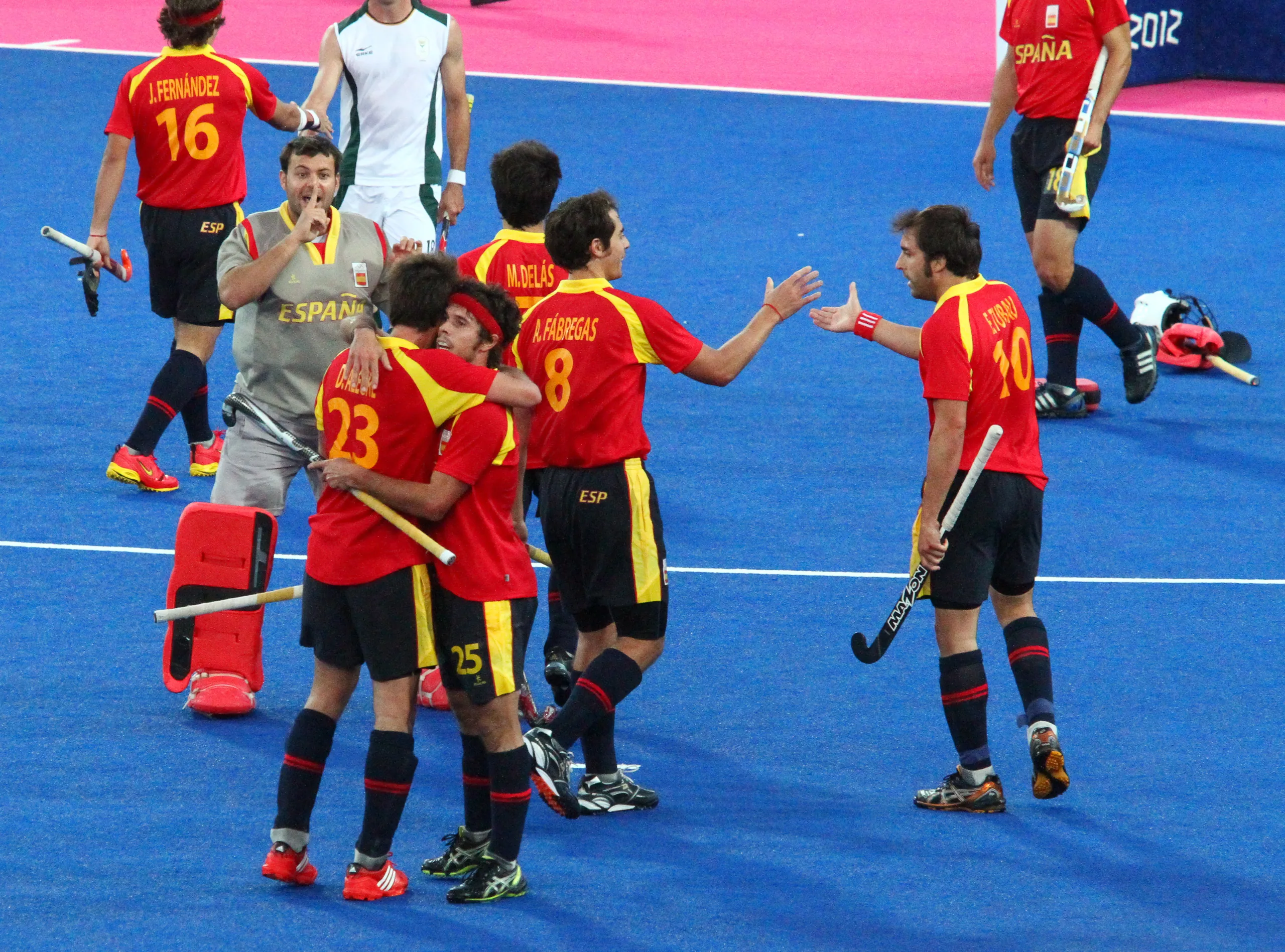 Spain wins against South Africa in Men's Hockey, Olympic Park