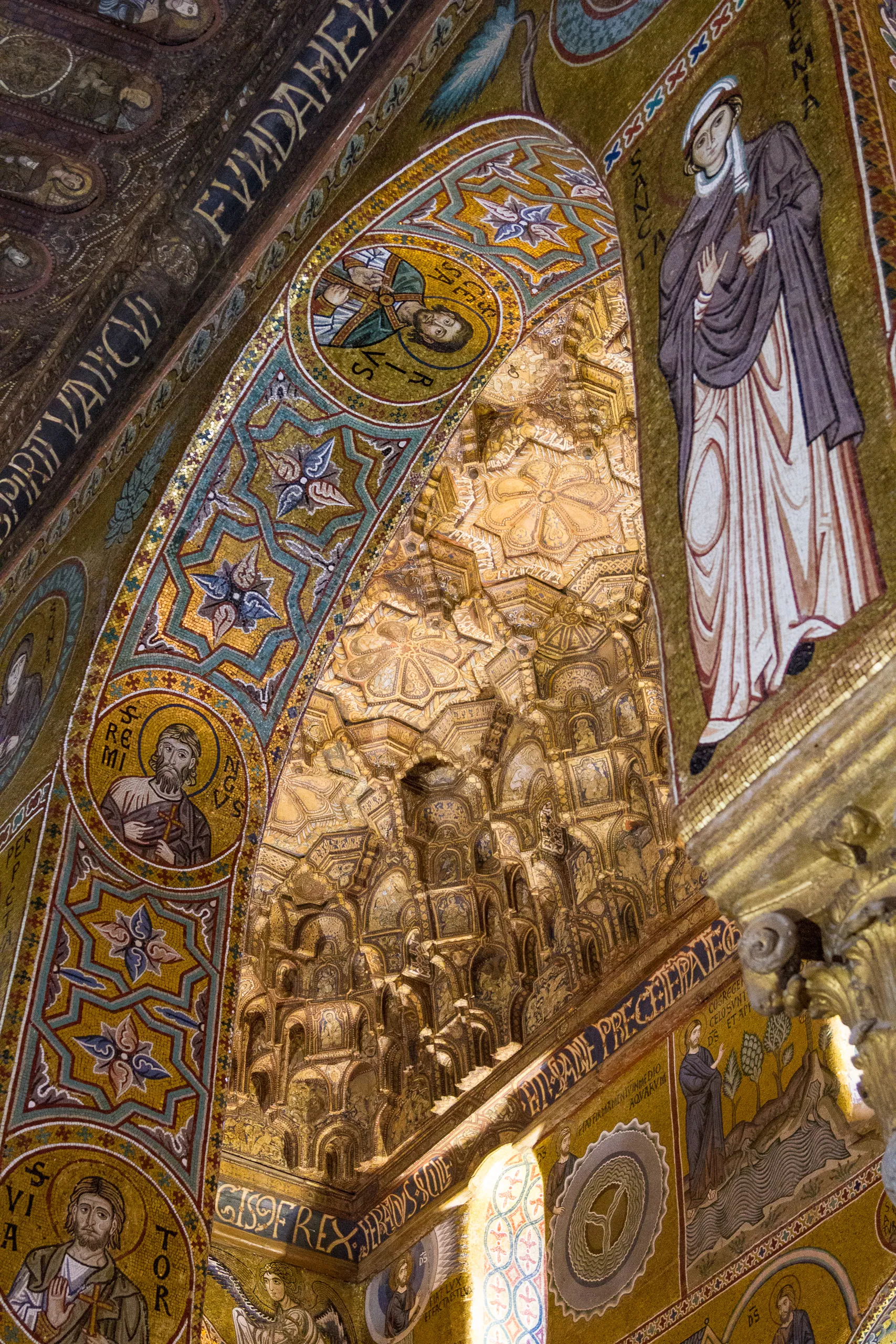 Interior of the Capella Palatina, Palermo