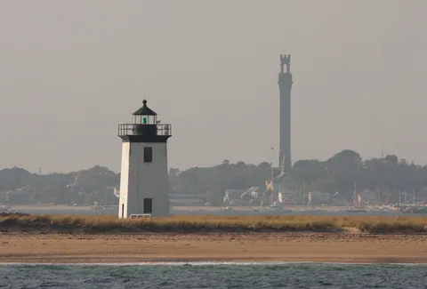 Race Point Lighthouse and Provincetown Pilgrims Monument