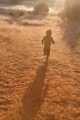 Running Sunset Child, Canyon Wren Ranch