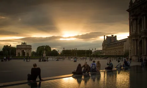 Sunset at the Louvre