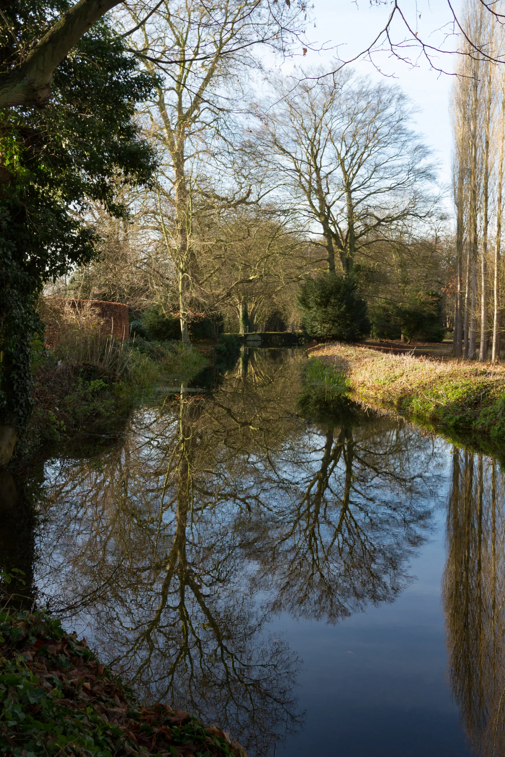 Winter Reflection at Anglesey Abbey