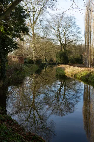 Winter Reflection at Anglesey Abbey