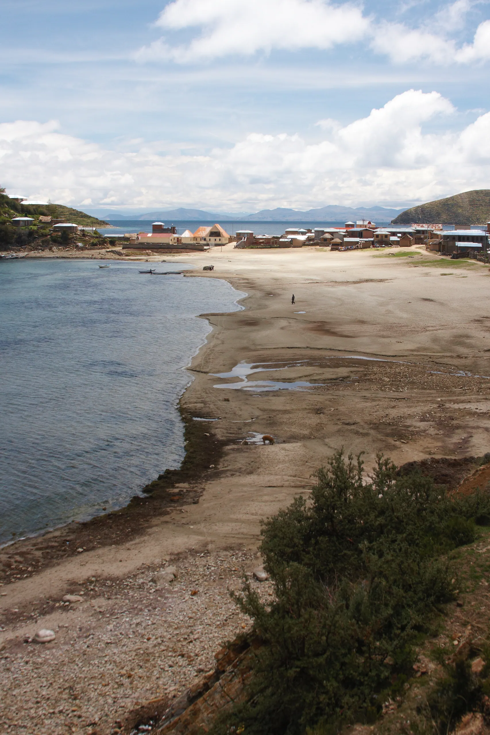 View over Challapampa, Isla del Sol, Lake Titicaca