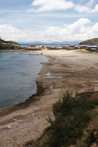 View over Challapampa, Isla del Sol, Lake Titicaca