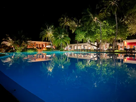 Main Pool Nighttime @ Amilla Maldives