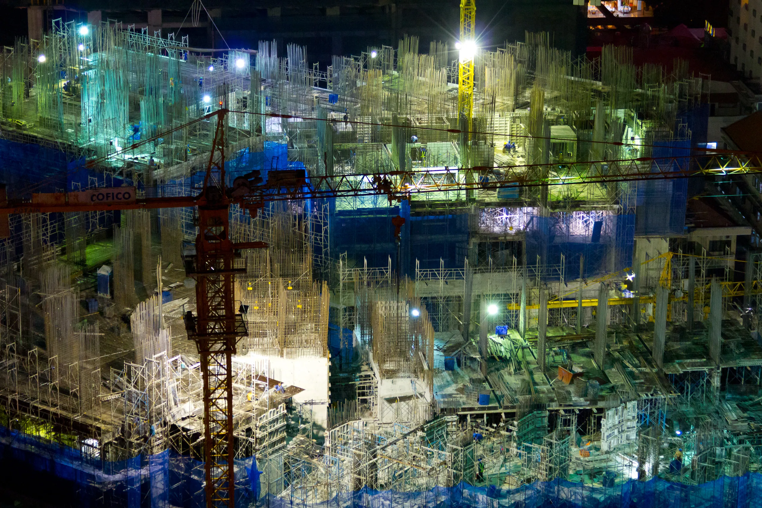 Marriot under construction, from the Sheraton rooftop bar, Nha Trang