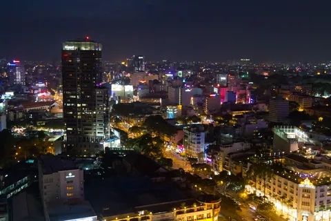 Saigon at night (from the Sheraton bar)